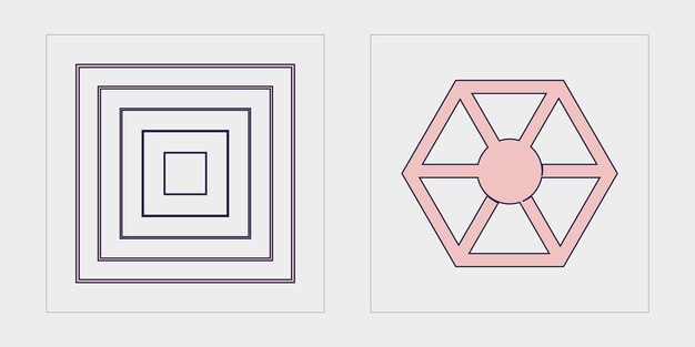 Vector set of y2k style vectors of objects trendy geometric postmodern figures modern abstract forms