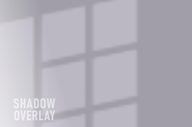 Vector shadow overlay effect. overlay shadow from the window. scenes of natural lighting.