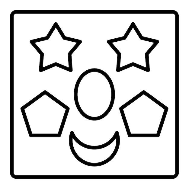 Vector shape toy icon