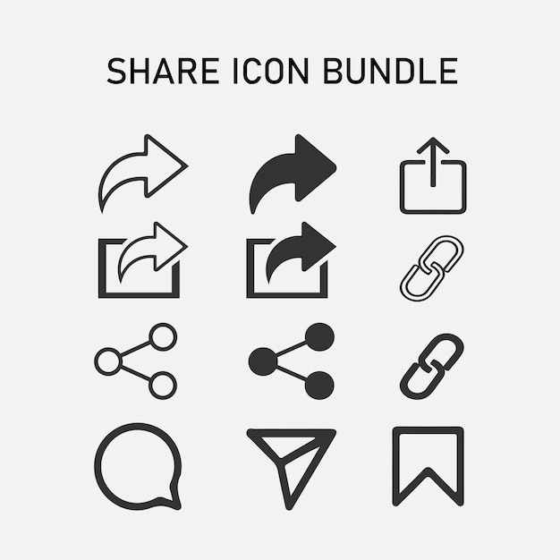 share icon set arrow symbol reply send forward icons button send message icon upload icon
