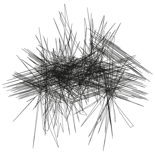 Vector shattered lines abstract chaotic splinters explosion distressed burst texture vector graphic element