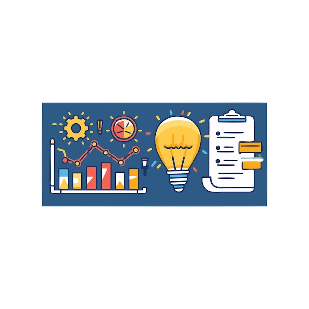 Vector sheet icons of business training and workshops