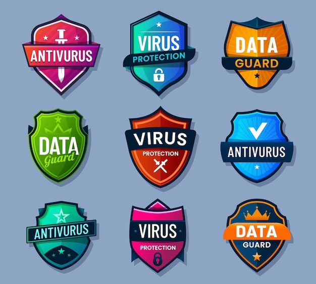 Vector shield of antivirus data guard virus protection