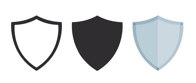 Vector shield guard protection. vector illustration