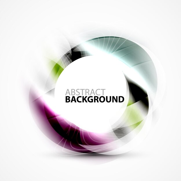 Vector shiny blurred cicrle template