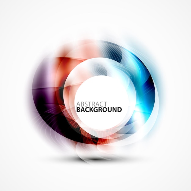 Vector shiny blurred cicrle template