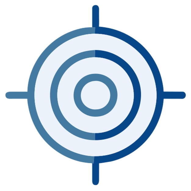 Vector shooting target transparent background icon