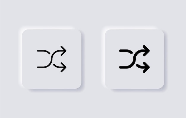 shuffle icon random symbol with two arrow randomize icons website web app ui mobile application icon