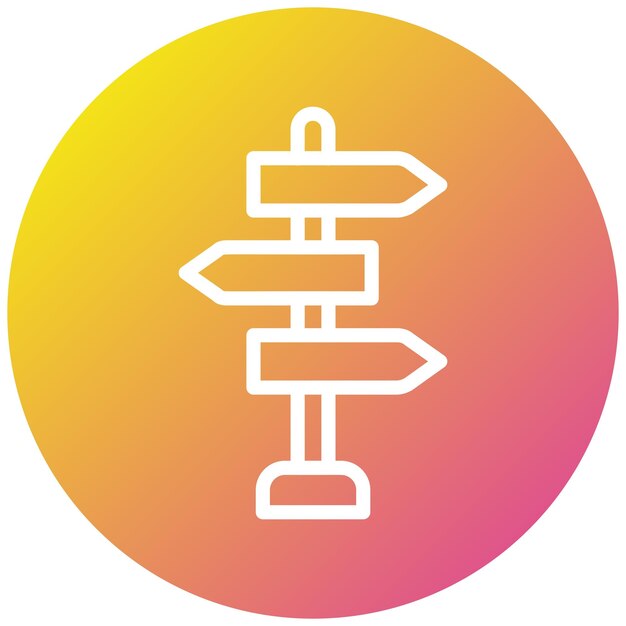 Vector signboard vector icon design illustration