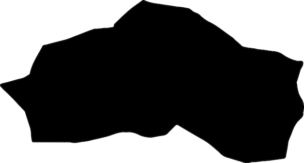 Vector silhouette map of al marqab libya