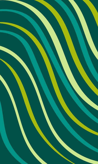 Vector simple background of hand drawn curved lines