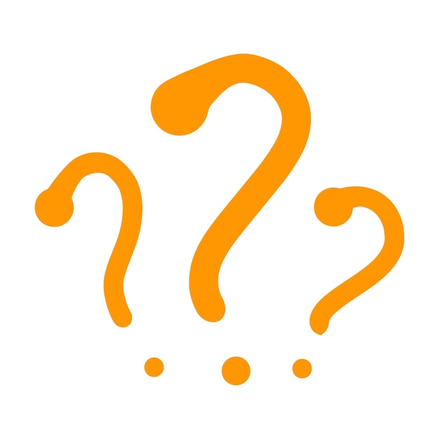 simple flat vector illustration of question dilemma problem concept isolated on white question mark business asking analysis sign