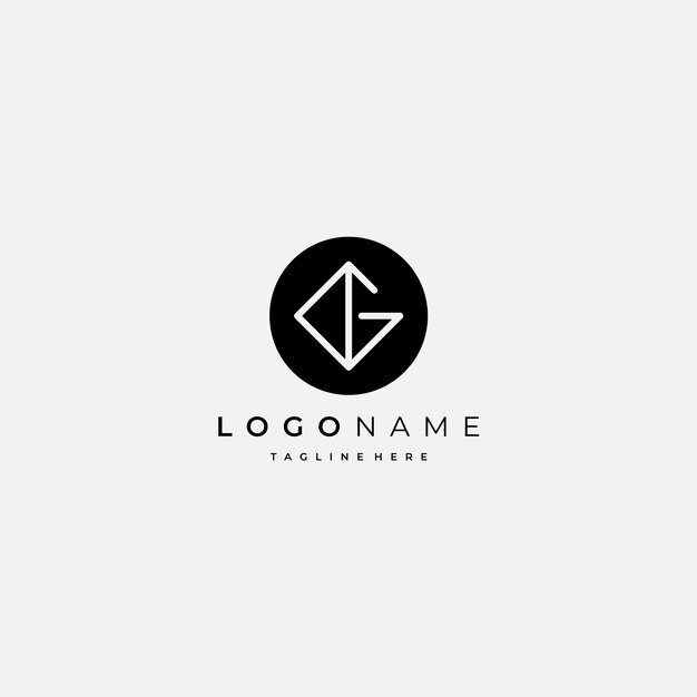 Vector simple and modern letter g logo design template elements