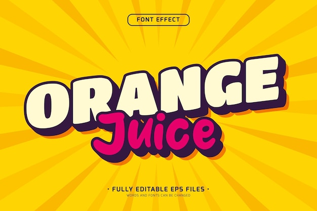 a simple modern and minimalist text effect with editable vector file