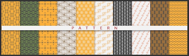 Vector simple pattern elements of new pattern colorful minimal geometric patterns set premium vector