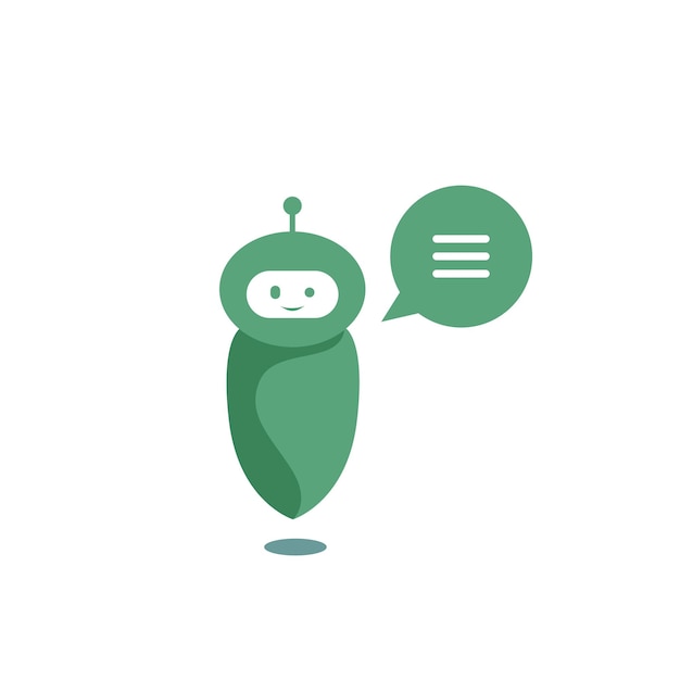 Vector single vector main object without background head with mechanic brain future robot machine terminator cartoon illustration colored bright technology image