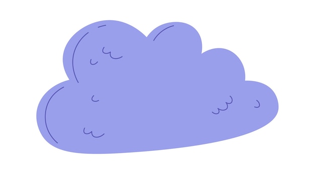 Vector sky cloud icon