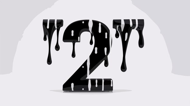 Vector sleek parallel black and white font and numbers striped pattern