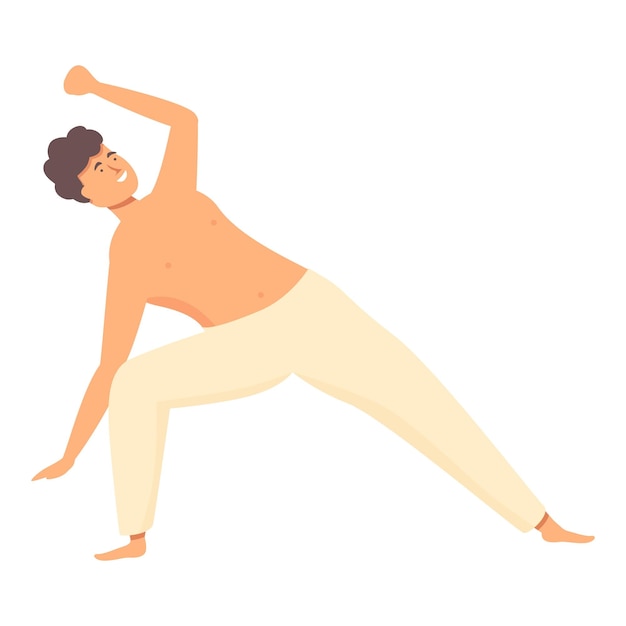 Vector slow down capoeira icon cartoon vector training art