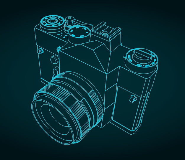 Vector slr camera blueprint