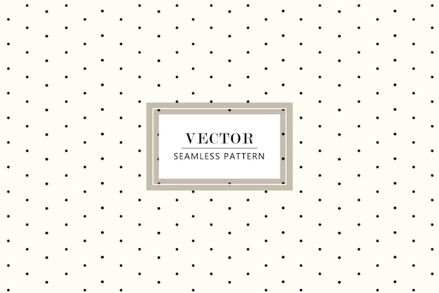 Vector small polka black dots seamless pattern