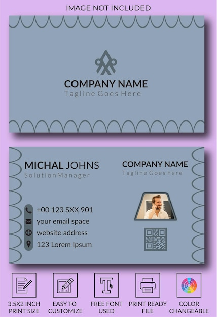 Vector smart business card design