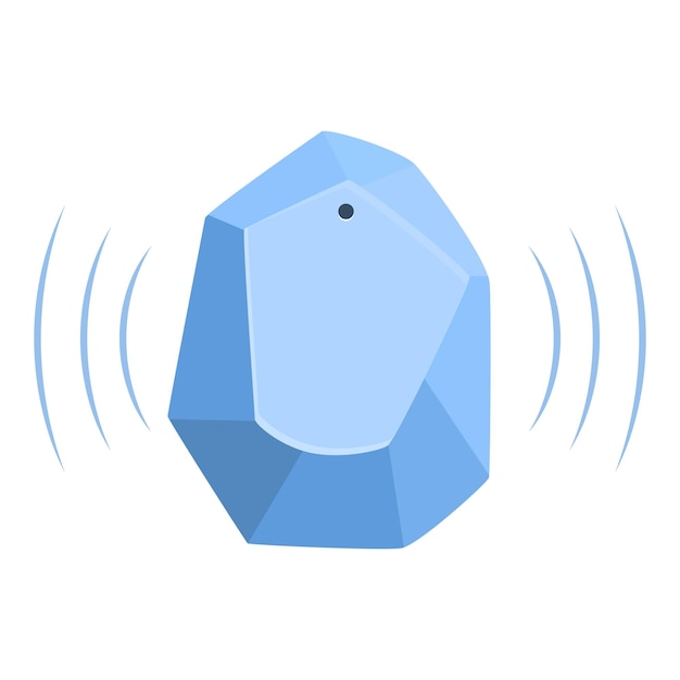 Vector smart gps tracker sending location signal for remote tracking