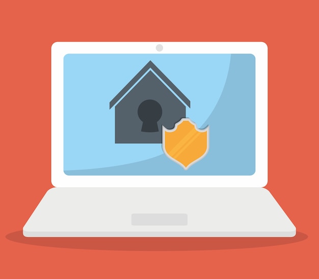 Vector smart house design. 