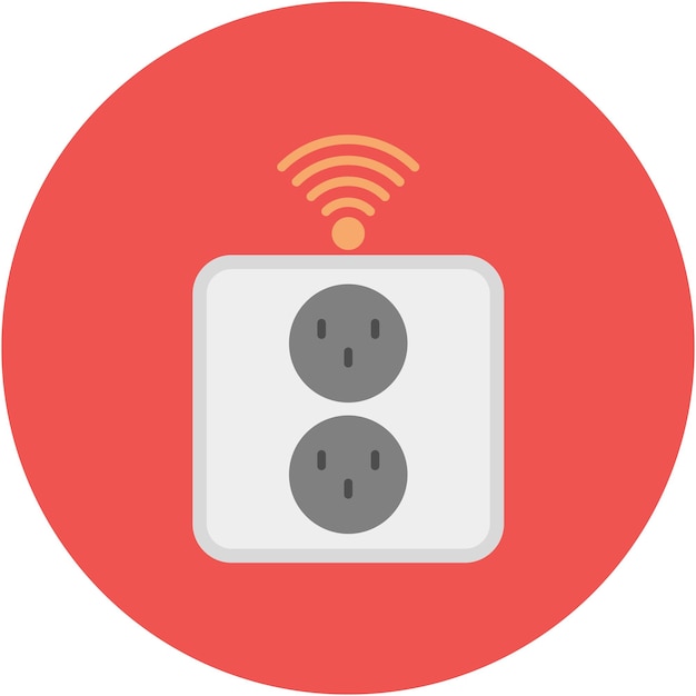 Vector smart socket vector illustration style