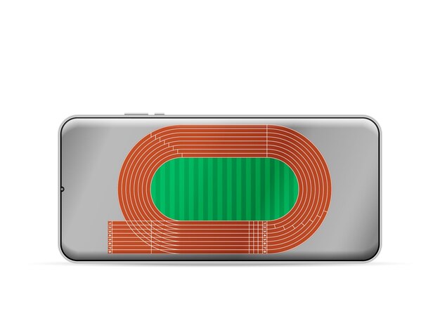 Vector smartphone stadium