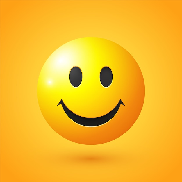 Vector smiling face emoji