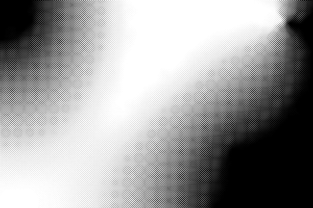 Vector smooth gradient halftone pattern transitioning from black to white