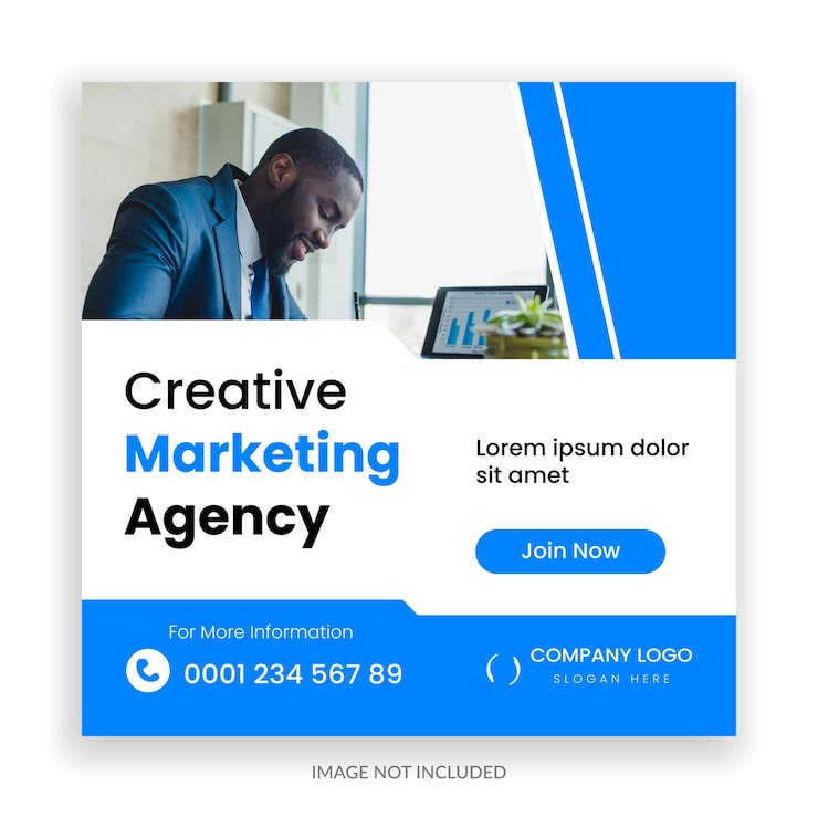 Vector social media post template