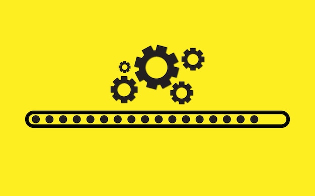 Vector software update loading process upgrade concept vector illustration in flat style upgrade update refresh loading process concept of upgrade application progress icon for graphic