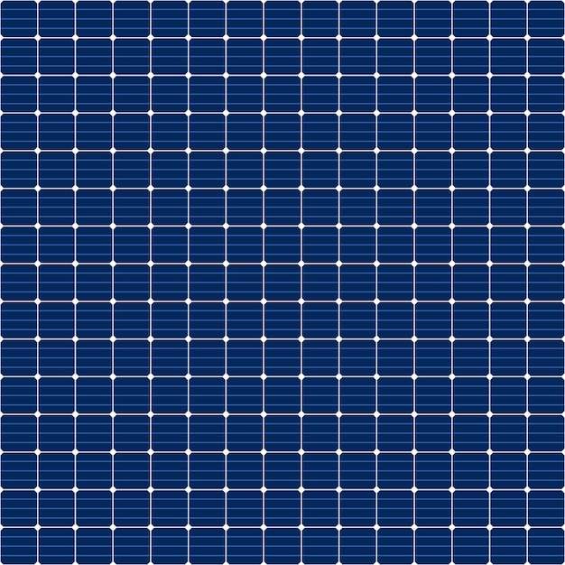 Vector solar panel grid seamless pattern sun electric battery texture solar cell pattern sun energy battery panel seamless background alternative energy source vector illustration on blue background