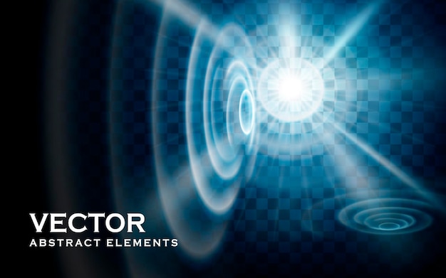 Vector sonic wave background