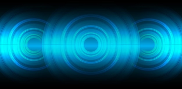 Vector sound waves oscillating dark light