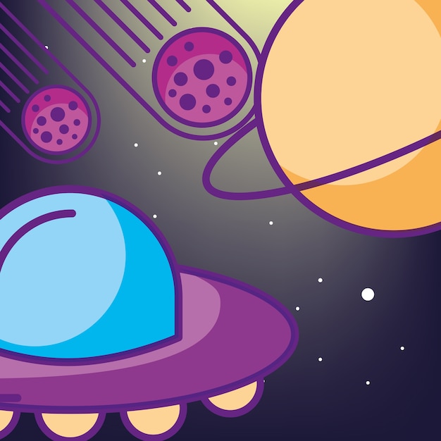 Vector space galaxy card