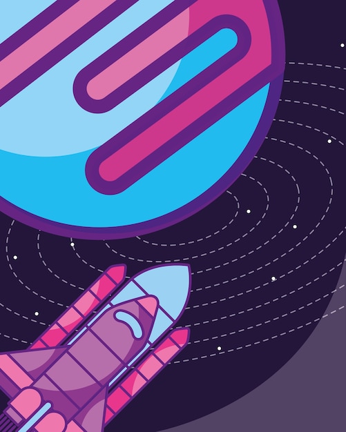 Vector space galaxy cosmic card