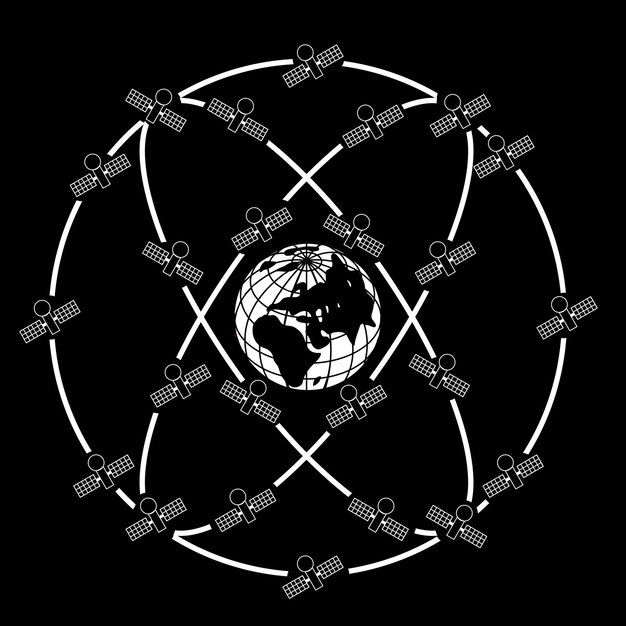 Vector space satellites in eccentric orbits around the earth