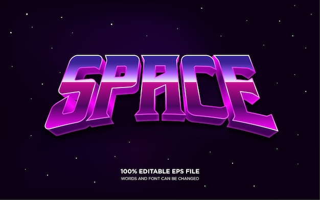 Vector space text style effect