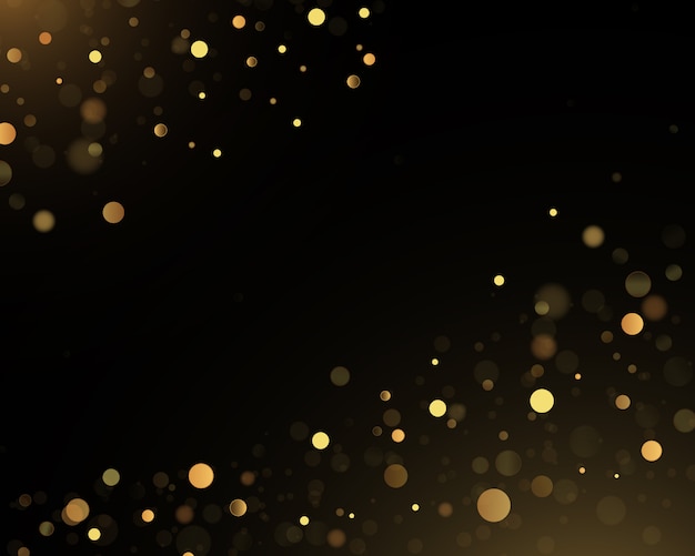 Vector sparkling golden magic star comet