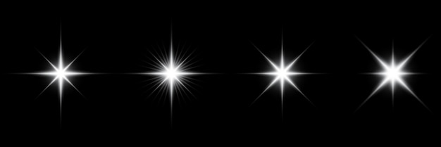 Vector sparkling star, vector glowing star light effect. glitter magic star sparks. vector illustration