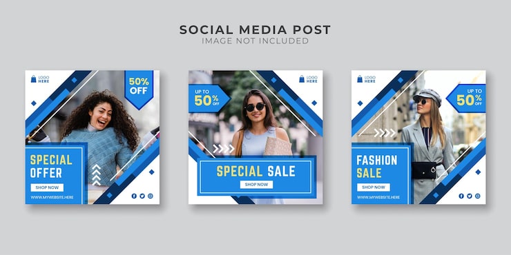 Vector special sale social media post template