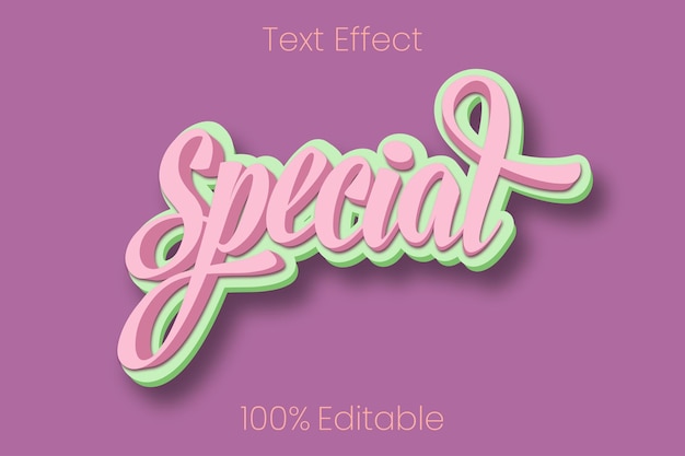 Vector special text effect