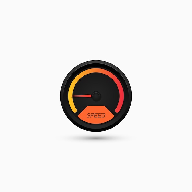 Vector speedometer gauge icon vector illustration eps 10