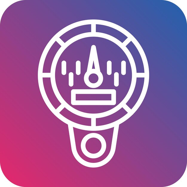 Vector speedometer icon style