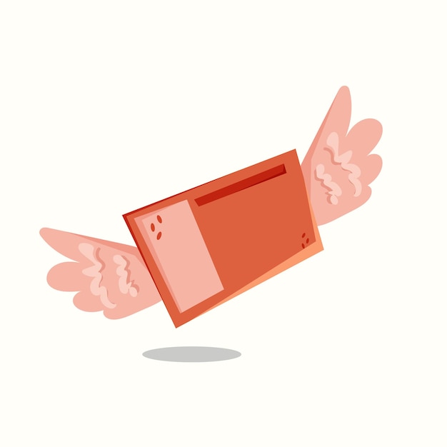 Vector spend money. vector illustration in flat style