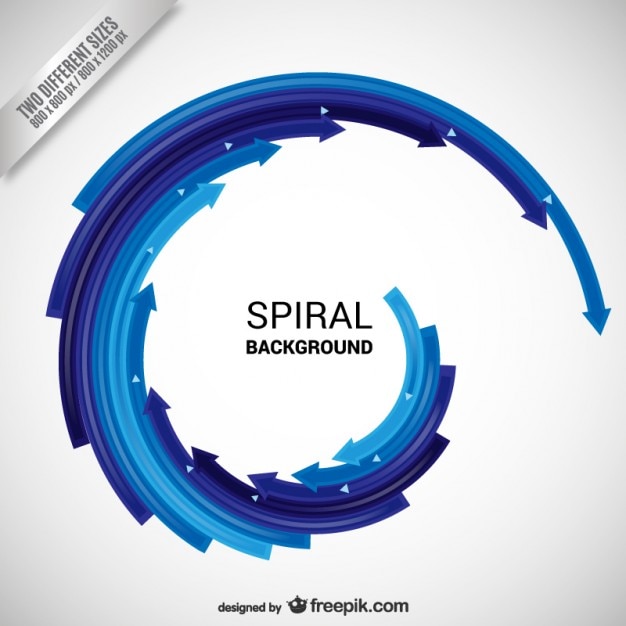 Vector spiral background