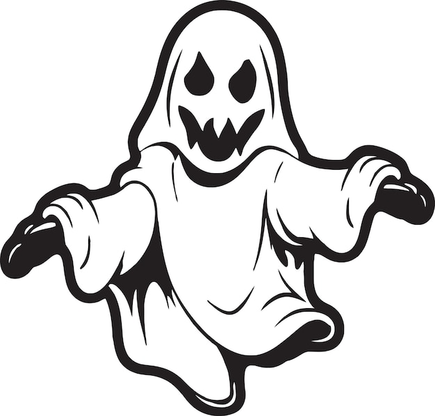 Vector spirits of samhain ghost stories for halloween night